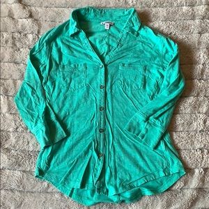 Express 3/4 Sleeve Button Down